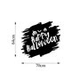 Wallity Happy Halloween - 447 Escultura de Pared de Metal Negra